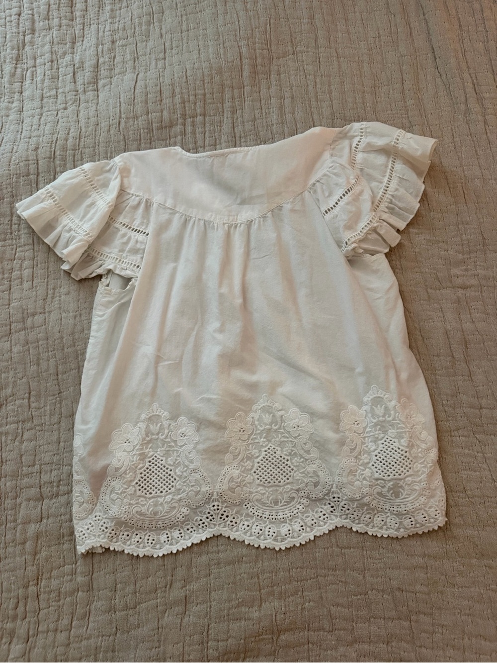 Lace Short Sleeve Top - Picture 2 of 2